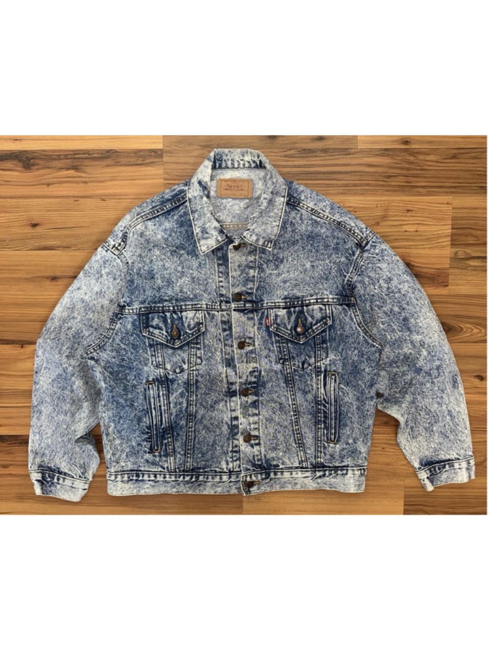 Vintage 80s Levi’s Acid Wash Denim Jacket Ryman Auditorium Nashville Trucker
